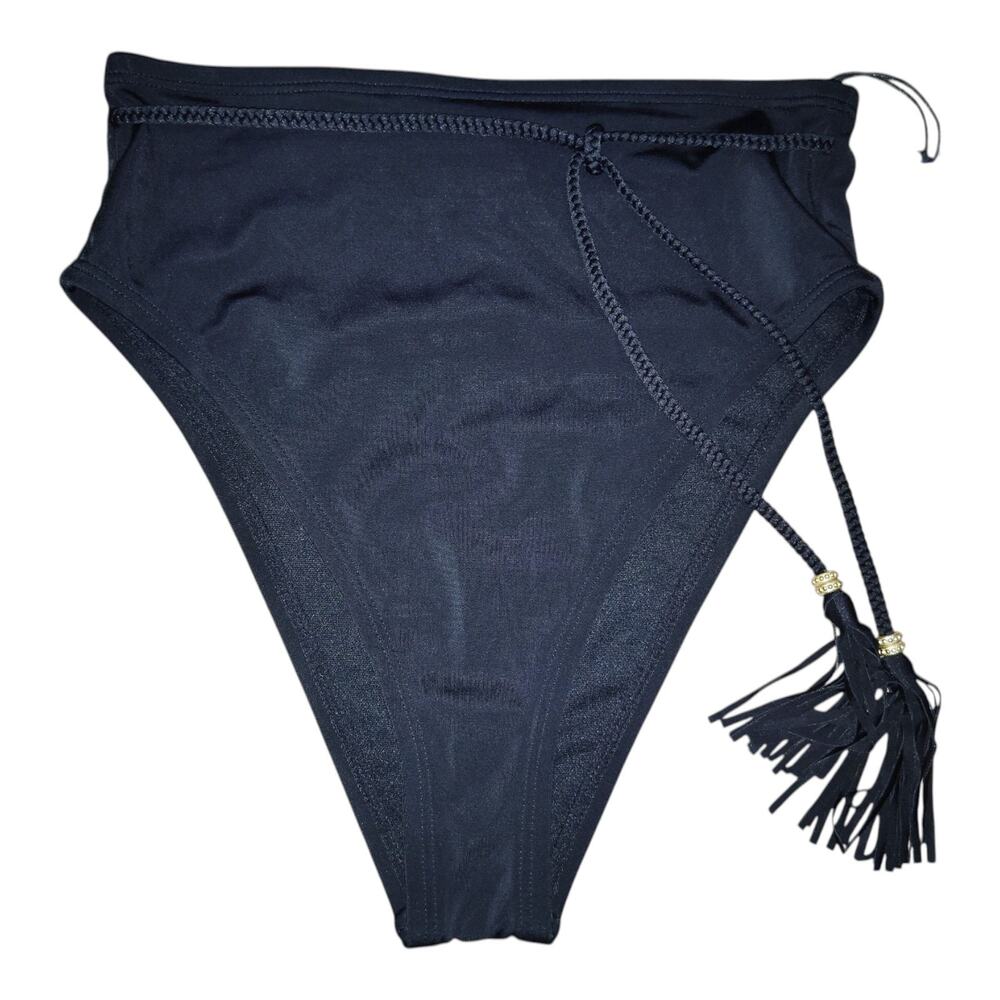 Shade & Shore Black‎ High Waist Bikini Bottom Swimsuit Size XS New with Tags - Picture 6 of 6